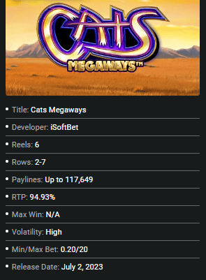 Cats Megaways