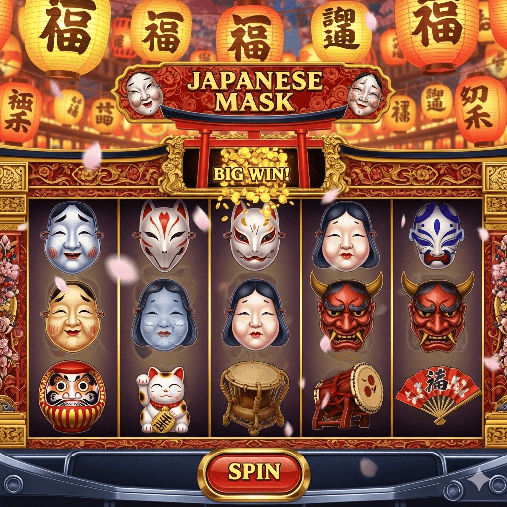 Japanese Mask : Slot Bertema Topeng Jepang yang Penuh Misteri